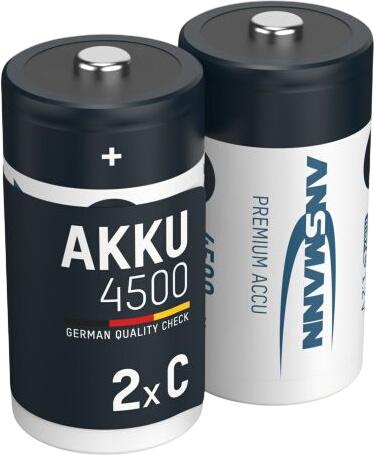 Ansmann NiMH Battery Baby C 4500 mAh maxE 2-Pack Blister (5035352) Ansmann NiMH Battery Baby C 4500 mAh maxE 2-Pack Blister (5035352)