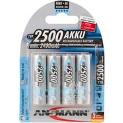Ansmann Mignon NiMH Rechargeable Battery 4x 2500 mAh Ansmann Mignon NiMH Rechargeable Battery 4x 2500 mAh