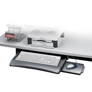 FELLOWES Keyboard Drawer 93804 Graphite with Mouse Pad FELLOWES Keyboard Drawer 93804 Graphite with Mouse Pad