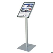 Franken Info Display DIN A4 Portrait on Stand, Height 80 cm, Aluminum, BS0901 Franken Info Display DIN A4 Portrait on Stand, Height 80 cm, Aluminum, BS0901
