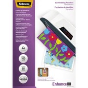 Fellowes Laminating Film, 2x 80 micron, A4 self-adhesive Fellowes Laminating Film, 2x 80 micron, A4 self-adhesive
