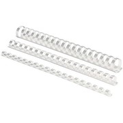 Fellowes Plastic Binding Spine (oval), 45mm, white, 50 pieces Fellowes Plastic Binding Spine (oval), 45mm, white, 50 pieces