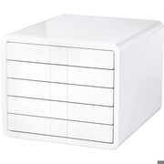 Drawer box Han 1551 i Box 5 compartments closed, white/white Drawer box Han 1551 i Box 5 compartments closed, white/white