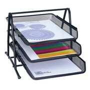 WEDO Office Letter Tray, Wire Metal, 3 Tiers, Black, 65 801 WEDO Office Letter Tray, Wire Metal, 3 Tiers, Black, 65 801