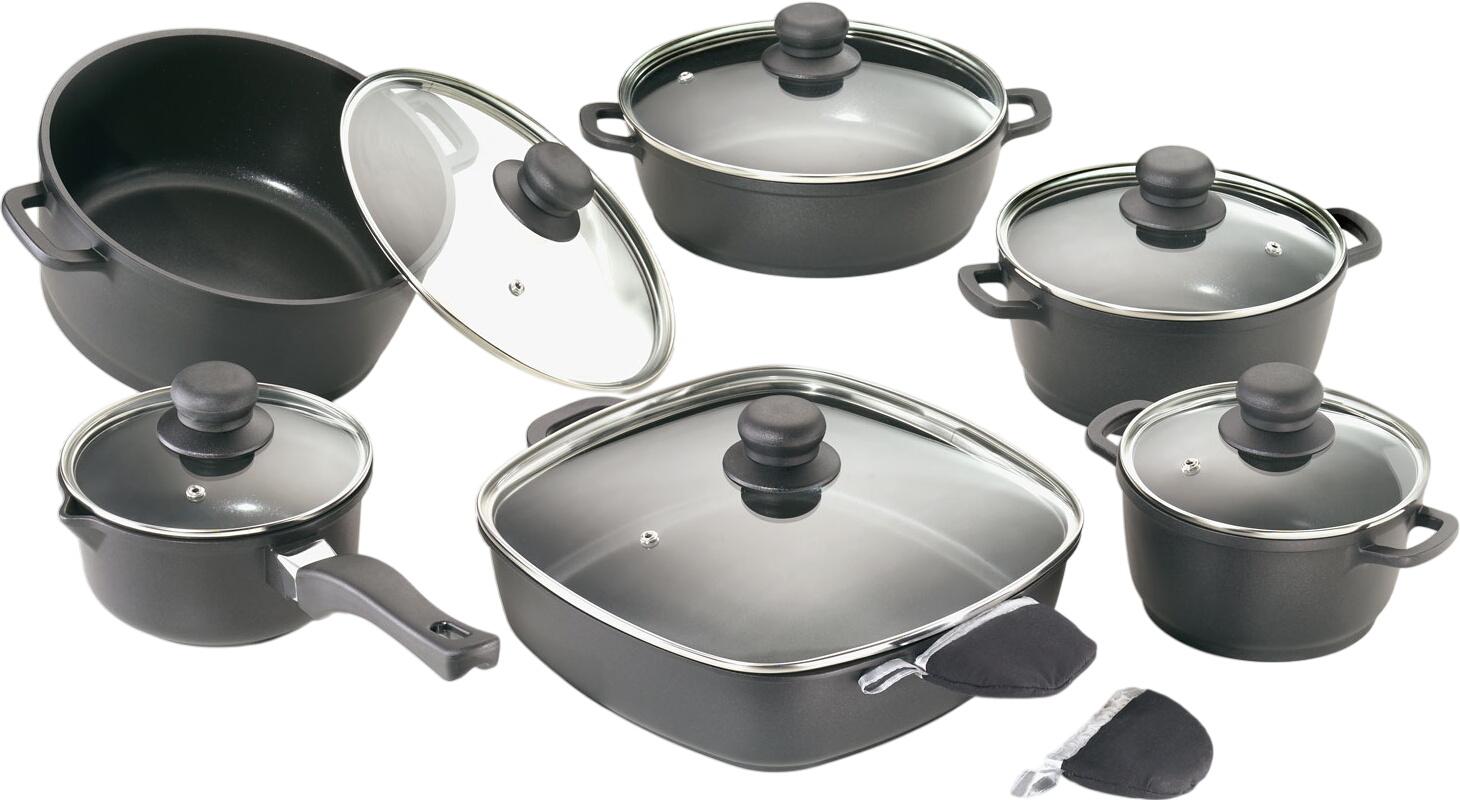 Karcher Aluminum cast cooking pot set, 12-piece (112914) Karcher Aluminum cast cooking pot set, 12-piece (112914)