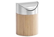 Zeller 25281 Table Waste Bin, Bamboo / ø 12 x 17 Zeller 25281 Table Waste Bin, Bamboo / ø 12 x 17