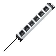 Kopp POWERversal Power Strip, gray/black, 6-socket, 6xSchuko, 1.4m cable Kopp POWERversal Power Strip, gray/black, 6-socket, 6xSchuko, 1.4m cable
