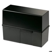 HAN Card Box A5 Landscape Plastic Black HAN Card Box A5 Landscape Plastic Black