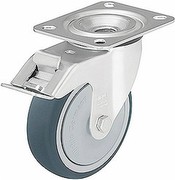 Steering Caster Polyurethane Tread Rigid 100mm, C60016, Blickle, 294926 Steering Caster Polyurethane Tread Rigid 100mm, C60016, Blickle, 294926