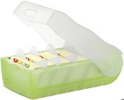 Han Card Box Croco A7 landscape translucent green for 900 cards plastic Han Card Box Croco A7 landscape translucent green for 900 cards plastic