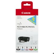 Canon PGI-9 MBK, PC, PM, R, G Ink Cartridge Black and Four Colors Standard Capacity Multipack Canon PGI-9 MBK, PC, PM, R, G Ink Cartridge Black and Four Colors Standard Capacity Multipack