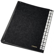 Leitz 629997 Desk File A-Z, 24 Compartments, Hardboard Leitz 629997 Desk File A-Z, 24 Compartments, Hardboard