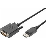 QLTY DisplayPort to DVI 24+1 Cable 3m ST/ST DP 1.2 QLTY DisplayPort to DVI 24+1 Cable 3m ST/ST DP 1.2