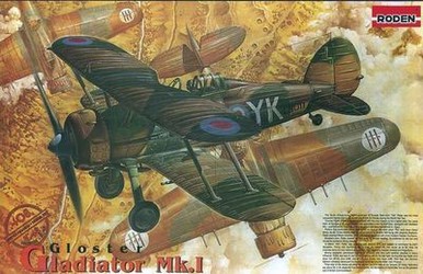 Roden 408 - Gloster Gladiator Mk.1, 95 parts Roden 408 - Gloster Gladiator Mk.1, 95 parts