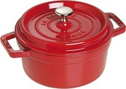 Staub 1102006 Cocotte, 20 cm, round, cast iron roaster, cherry Staub 1102006 Cocotte, 20 cm, round, cast iron roaster, cherry
