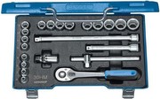 Gedore 30 HMU-10 Socket Wrench Set 3/8 Inch 23-Piece 6-Point 6-22 mm Gedore 30 HMU-10 Socket Wrench Set 3/8 Inch 23-Piece 6-Point 6-22 mm