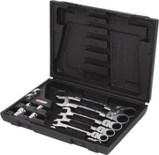 KS TOOLS GELENK GEAR PLUS with adapter set 12-piece 8-10-12-13-17-19mm with locking 6 adapters KS TOOLS GELENK GEAR PLUS with adapter set 12-piece 8-10-12-13-17-19mm with locking 6 adapters