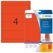 HERMA Label 192x61mm Folder A4 red 80pcs SUPERPRINT BR/KZ HERMA Label 192x61mm Folder A4 red 80pcs SUPERPRINT BR/KZ