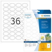 Herma Labels A4 4380 40.6x25.4 mm Oval Removable Paper Matte 900 Pieces White Herma Labels A4 4380 40.6x25.4 mm Oval Removable Paper Matte 900 Pieces White