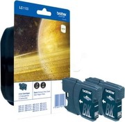 Brother LC-1100 Ink Cartridge Black Standard Capacity 2 x 9.5ml 2 x 450 Pages 2-Pack Blister Brother LC-1100 Ink Cartridge Black Standard Capacity 2 x 9.5ml 2 x 450 Pages 2-Pack Blister