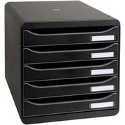 Exacompta BIG-BOX PLUS drawer box A4+ black 347x278x271 5 compartments Exacompta BIG-BOX PLUS drawer box A4+ black 347x278x271 5 compartments
