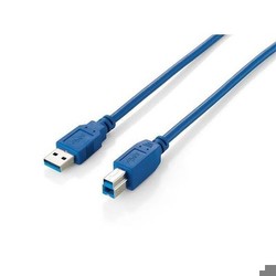 EQUIP USB 3.0 Cable A to B 1m S/S Blue EQUIP USB 3.0 Cable A to B 1m S/S Blue