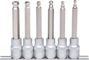 KS TOOLS 1/2" Bit Socket Set for Hexagon Socket Screws, Long, 6-Piece, 5-12mm KS TOOLS 1/2" Bit Socket Set for Hexagon Socket Screws, Long, 6-Piece, 5-12mm
