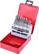 KS TOOLS HSS Hand Tap Set M in Steel Sheet Box, 21-Piece, M3-M12 KS TOOLS HSS Hand Tap Set M in Steel Sheet Box, 21-Piece, M3-M12