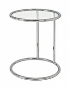 HAKU side table chrome with clear glass, height 55cm x diameter 45cm HA64235 HAKU side table chrome with clear glass, height 55cm x diameter 45cm HA64235