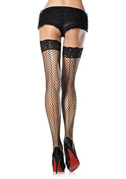 Leg Avenue Lycra Industrial-Style Lace Back Seam O/S, 1 Piece Leg Avenue Lycra Industrial-Style Lace Back Seam O/S, 1 Piece