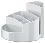 Han 17460-11 Rondo Desk Organizer with 9 Compartments, including Card Holder Light Gray Han 17460-11 Rondo Desk Organizer with 9 Compartments, including Card Holder Light Gray