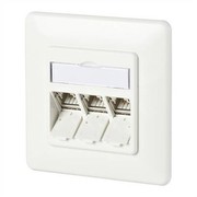 BTR 130B11D31002-E Data Socket C6A Module 3 Port 180°M Flush-Mounted, Pure White BTR 130B11D31002-E Data Socket C6A Module 3 Port 180°M Flush-Mounted, Pure White