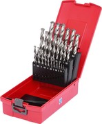 KS TOOLS HSS-G Twist Drill Set in Plastic Case, 25 pcs, 1-13mm KS TOOLS HSS-G Twist Drill Set in Plastic Case, 25 pcs, 1-13mm