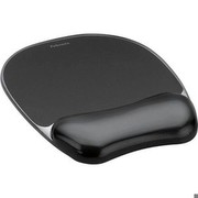 Fellowes Crystals Gel Wrist Rest with Mouse Pad Black Fellowes Crystals Gel Wrist Rest with Mouse Pad Black
