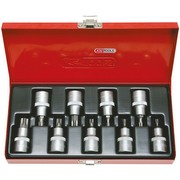 KS TOOLS 1/2" Bit Socket Set for TX Screws with Center Hole Drilling, 9-Piece, TB20-TB60 (911.1386) KS TOOLS 1/2" Bit Socket Set for TX Screws with Center Hole Drilling, 9-Piece, TB20-TB60 (911.1386)