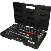 KS TOOLS 1/2" Socket Set 6-Point 23-Piece High-Gloss Polished, 72-Tooth Ratchet KS TOOLS 1/2" Socket Set 6-Point 23-Piece High-Gloss Polished, 72-Tooth Ratchet
