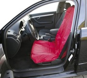 KS TOOLS seat cover, approved for seats with airbag, black - red KS TOOLS seat cover, approved for seats with airbag, black - red