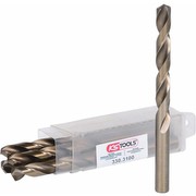 KS TOOLS Spiral Drill Bit HSS-Co DIN 338 N 10.0mm 5-Pack/ Ground Version/ 133mm Long KS TOOLS Spiral Drill Bit HSS-Co DIN 338 N 10.0mm 5-Pack/ Ground Version/ 133mm Long
