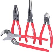 KS TOOLS PLIER SET 4-PIECE WITH NON-SLIP PVC HANDLE KS TOOLS PLIER SET 4-PIECE WITH NON-SLIP PVC HANDLE