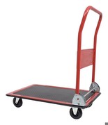 KS TOOLS Folding Cart up to 150 kg with 100 mm Wheels LxHxW: 740x880x480 mm, Red/Black KS TOOLS Folding Cart up to 150 kg with 100 mm Wheels LxHxW: 740x880x480 mm, Red/Black