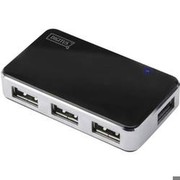 DIGITUS USB 2.0 Hub 4-port 4xUSB A Socket 1xUSB B Mini Socket incl. Power Supply and USB Cable DIGITUS USB 2.0 Hub 4-port 4xUSB A Socket 1xUSB B Mini Socket incl. Power Supply and USB Cable