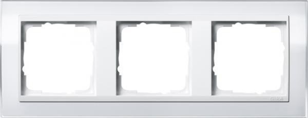 Gira cover frame triple for pure white Event clear white Gira cover frame triple for pure white Event clear white
