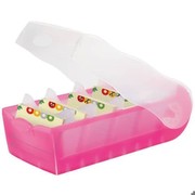 HAN 997-663 Card Box Croco for 900 A7 Cards, (PP), 121 x 85 x 246 mm, Pink Translucent HAN 997-663 Card Box Croco for 900 A7 Cards, (PP), 121 x 85 x 246 mm, Pink Translucent