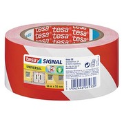 Tesa Signal Marking Tape Universal (PP) red/white/58134-00000-00 66m:50mm Tesa Signal Marking Tape Universal (PP) red/white/58134-00000-00 66m:50mm