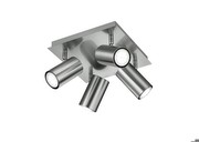 Trio Ceiling Light / L 24 cm W 24 cm / Matte Nickel GU10 802400407 Trio Ceiling Light / L 24 cm W 24 cm / Matte Nickel GU10 802400407