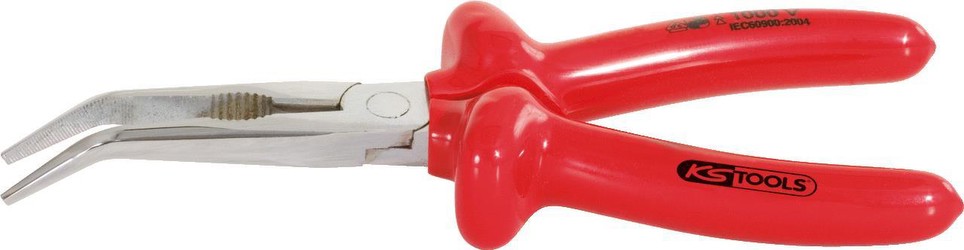 KS Tools 117.1292 Classic 1000 V Curved Flat Nose Pliers, 200 mm KS Tools 117.1292 Classic 1000 V Curved Flat Nose Pliers, 200 mm