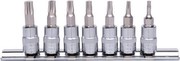 KS Tools 918.1558 1/4 inch Chrome Plus Bit Socket Set for TX Screws, 7-piece, T10-T40 KS Tools 918.1558 1/4 inch Chrome Plus Bit Socket Set for TX Screws, 7-piece, T10-T40