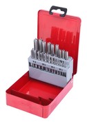 KS Tools 336.0631 HSS CO Hand Tap Set M in Steel Sheet Case, 21 Pieces, M3-M12 KS Tools 336.0631 HSS CO Hand Tap Set M in Steel Sheet Case, 21 Pieces, M3-M12