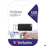 Verbatim Pinstripe Hi-Speed Store 'n' Go 128GB USB 2.0 Flash Drive black Verbatim Pinstripe Hi-Speed Store 'n' Go 128GB USB 2.0 Flash Drive black