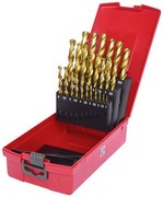 KS Tools 330.4623 HSS TiN Twist Drill Set in Plastic Case, 25 Pieces, 1-13 mm KS Tools 330.4623 HSS TiN Twist Drill Set in Plastic Case, 25 Pieces, 1-13 mm